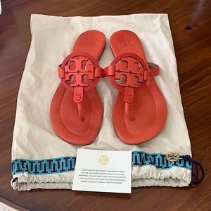 Tory Burch Miller 2 Dark Poppy Red (9M) orange